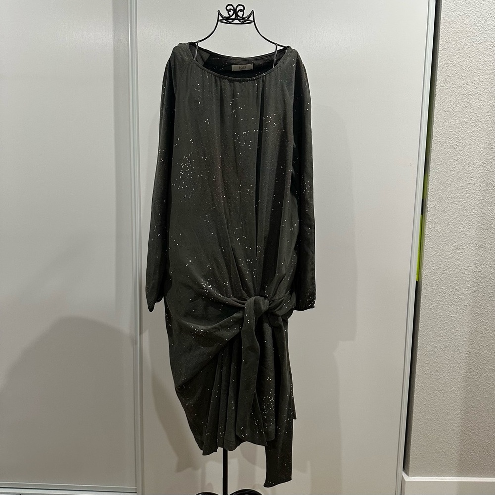 Italian silk long sleeve dress